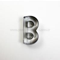 B Harfi Modeli Kurabiye Kalıbı Metal Kopat