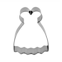 Bayan Elbise Figürlü Metal Kurabiye Kalıbı