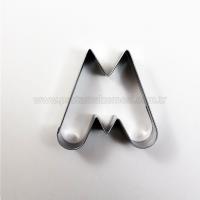 M Harfi Modeli Kurabiye Kalıbı Metal Kopat