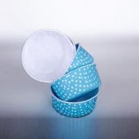 Mavi Puantiyeli CupCake Pet Kapsül 50 Adet 52x45 mm
