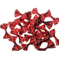 Puantiyeli Saten Fiyonk Kırmızı