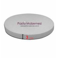Strafor Yuvarlak Pasta Altlığı 22x3 cm