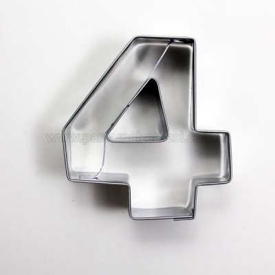 4 Rakam Modeli Kurabiye Kalıbı Metal Kopat