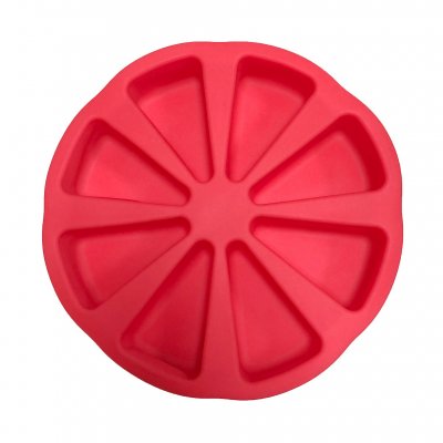 8 Bölmeli Havuç Dilimli Silikon Kek Kalıbı