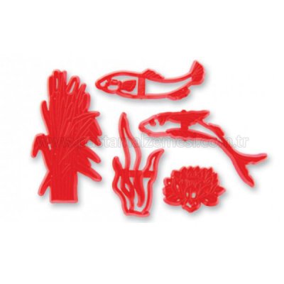 Balık Figürlü Patchwork Kurabiye Kalıbı Klişe