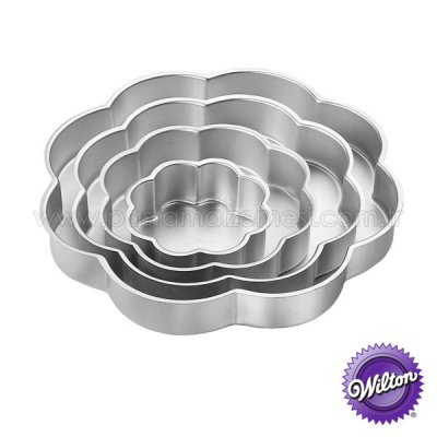 Çiçek Kek Kalıbı 4lü Takım