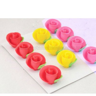 Gül Desenli Pasta Süsleme Şekeri