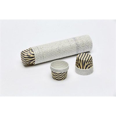 Sarı Küllü Mavi Çizgili Cupcake Pet Kapsül 50 Adet