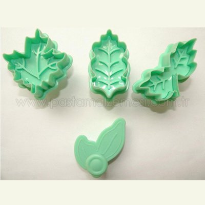 Yaprak Şekilleri Basmalı Kopat Set 4lü A-1975